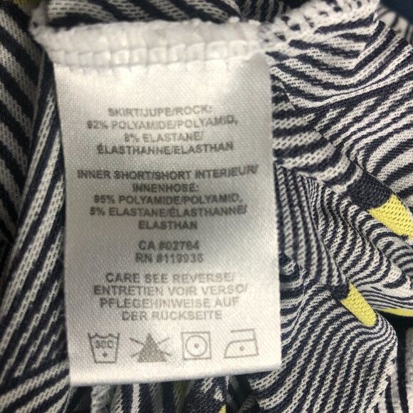 N*VO Golf Skort, Navy Blue & Yellow, Size M - Picture 9 of 10